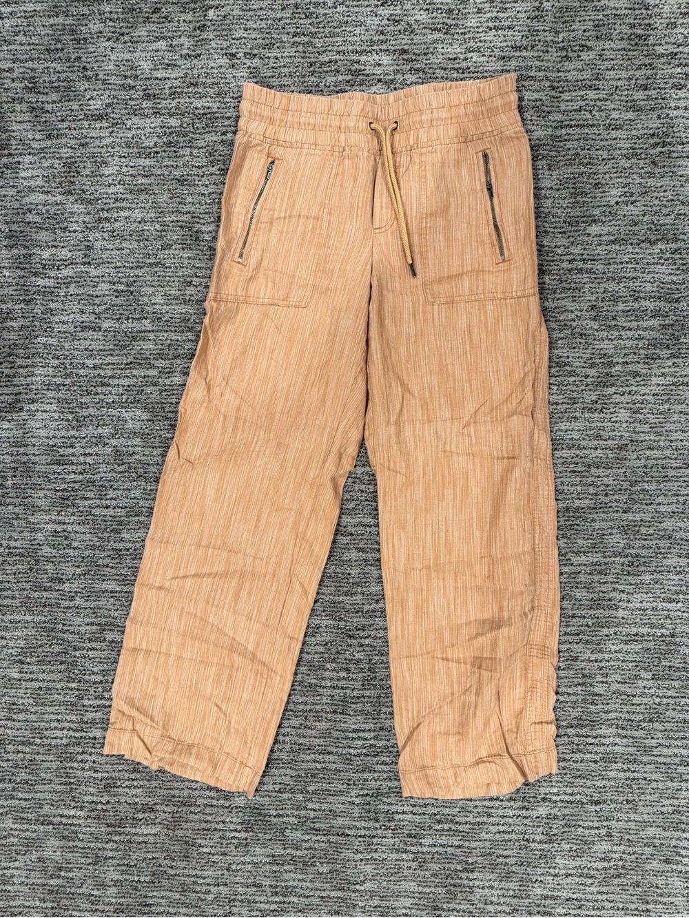 Athleta Wide Leg Drawstring Pants in Tan